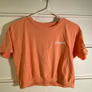 Hollister cropped short sleeve t-shirt, size small